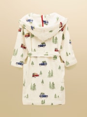 Joules Boys' Snug Cream Dressing Gown - Image 2 of 4