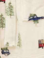Joules Boys' Snug Cream Dressing Gown - Image 3 of 4