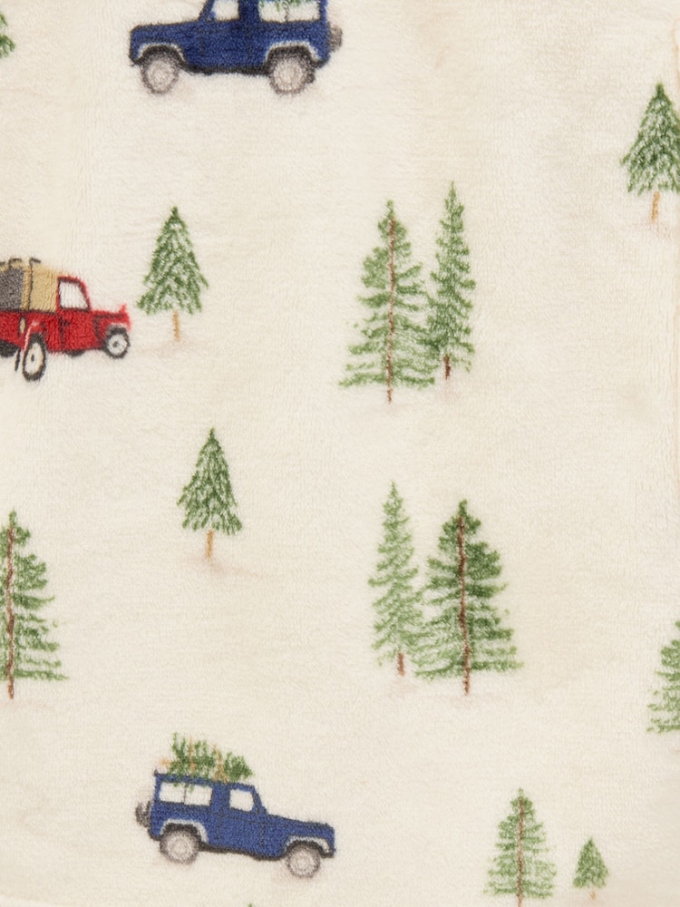 Joules Boys' Snug Cream Dressing Gown - Image 4 of 4
