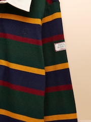 Joules Boys' Rugby Club Multi Stripe Shirt - Image 3 of 4