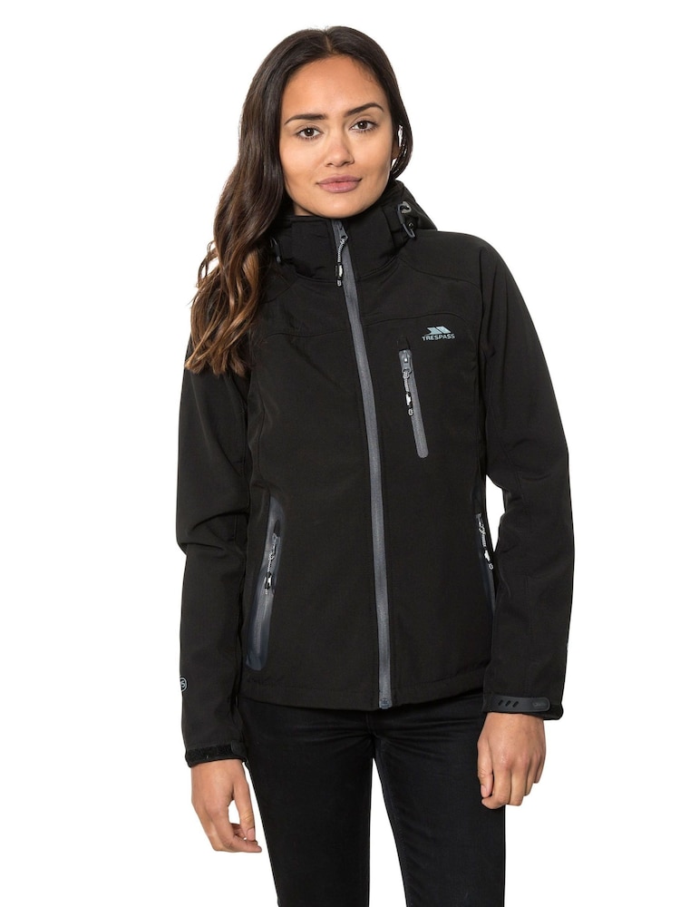 Trespass Female Bela Ii Softshell Black Jacket - Image 1 of 10