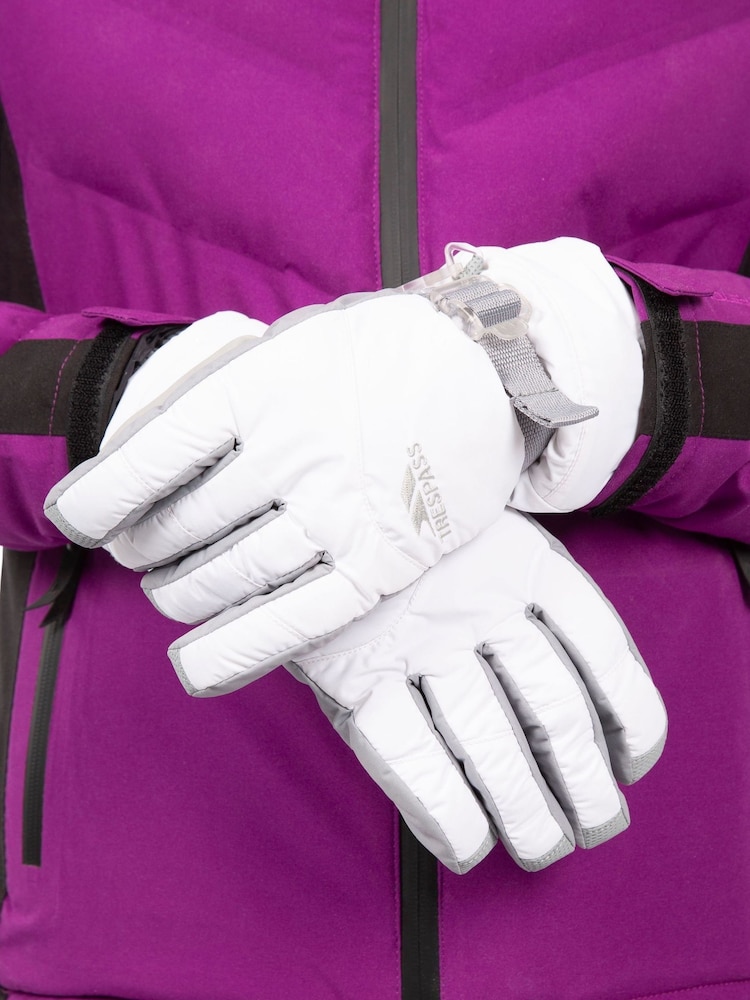 Trespass Female Vizza Ii White Gloves - Image 1 of 3