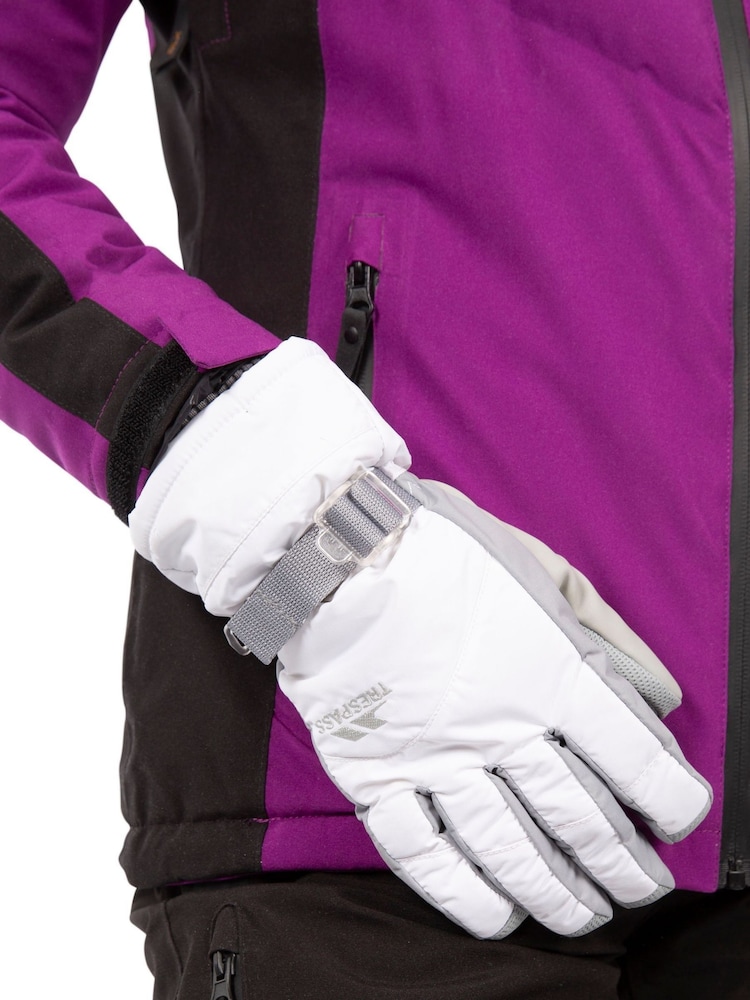 Trespass Female Vizza Ii White Gloves - Image 2 of 3