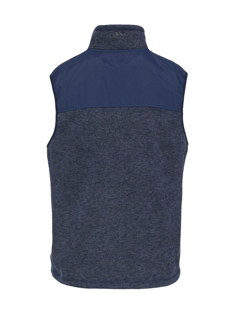 Trespass Male Blue Leafminer Fleece Gilet - Image 2 of 3