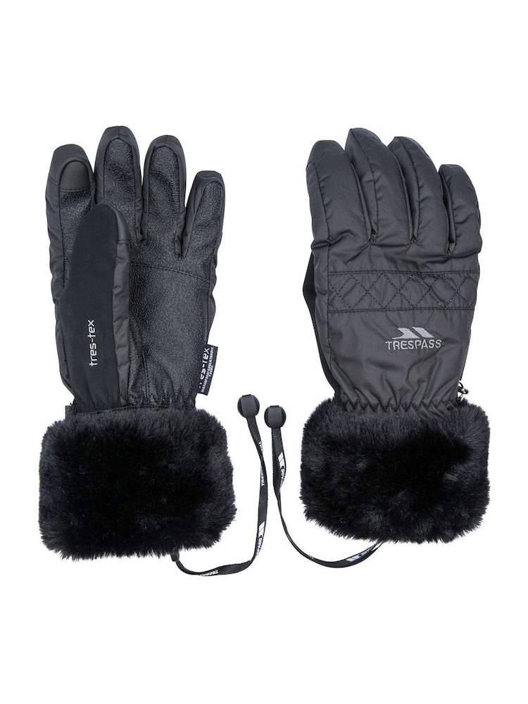 Trespass Female Yanki Black Gloves - Image 1 of 1