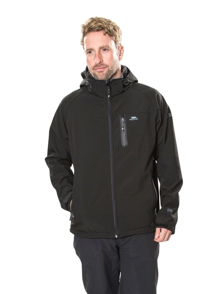 Trespass Male Accelerator Ii Softshell Black Jacket - Image 1 of 7
