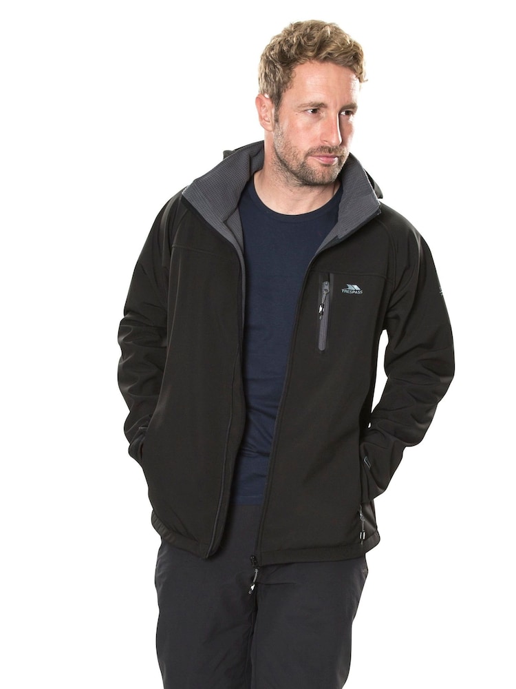 Trespass Male Accelerator Ii Softshell Black Jacket - Image 2 of 7