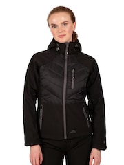 Trespass Female Elvira Softshell Black Jacket - Image 1 of 6
