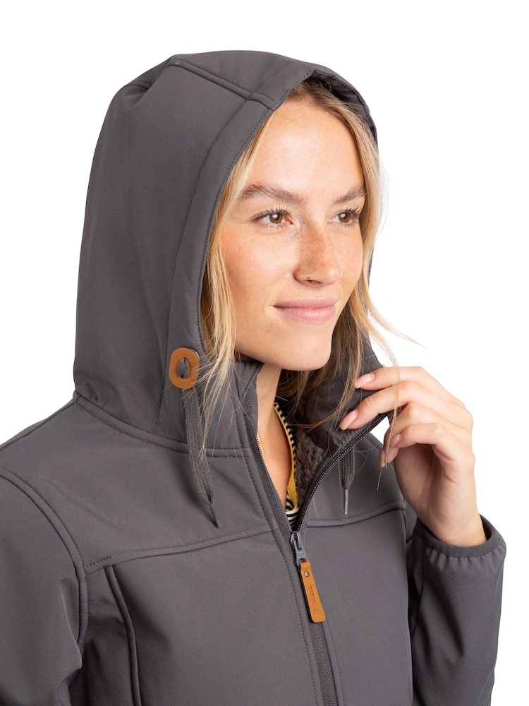 Trespass Female Grey Kristen Softshell Jacket - Image 3 of 7