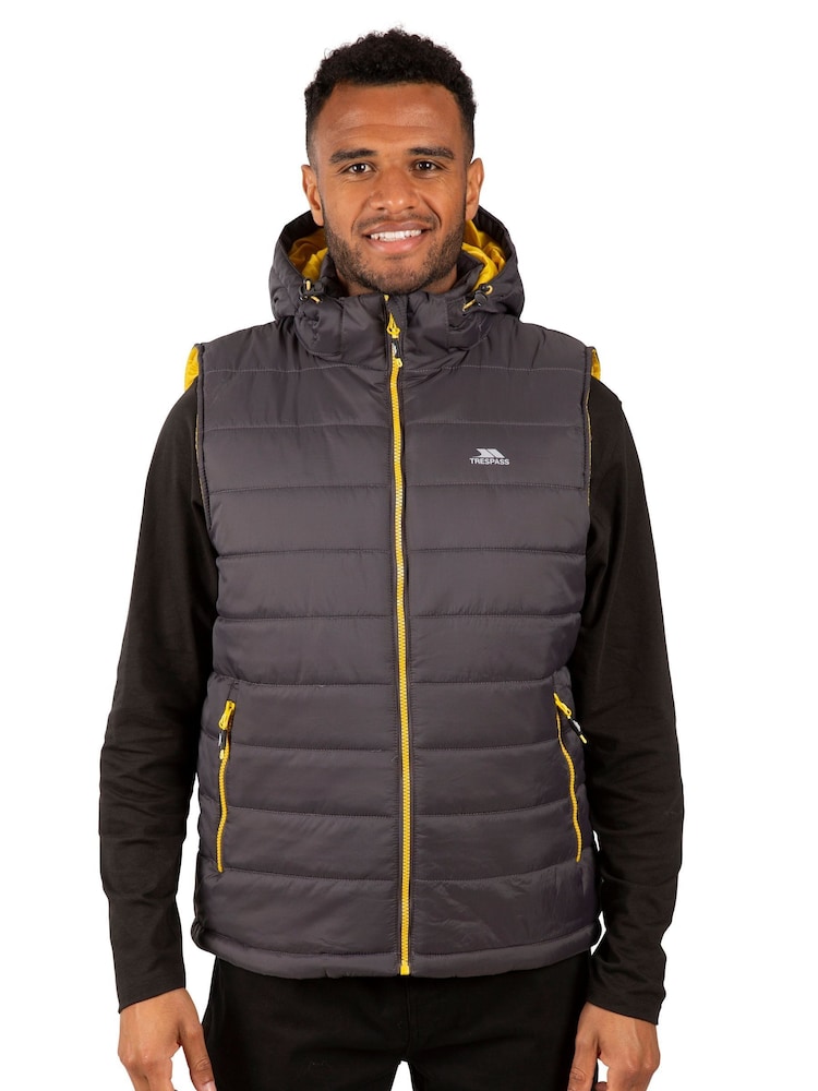 Trespass Male Grey Franklyn Padded Gilet - Image 1 of 6