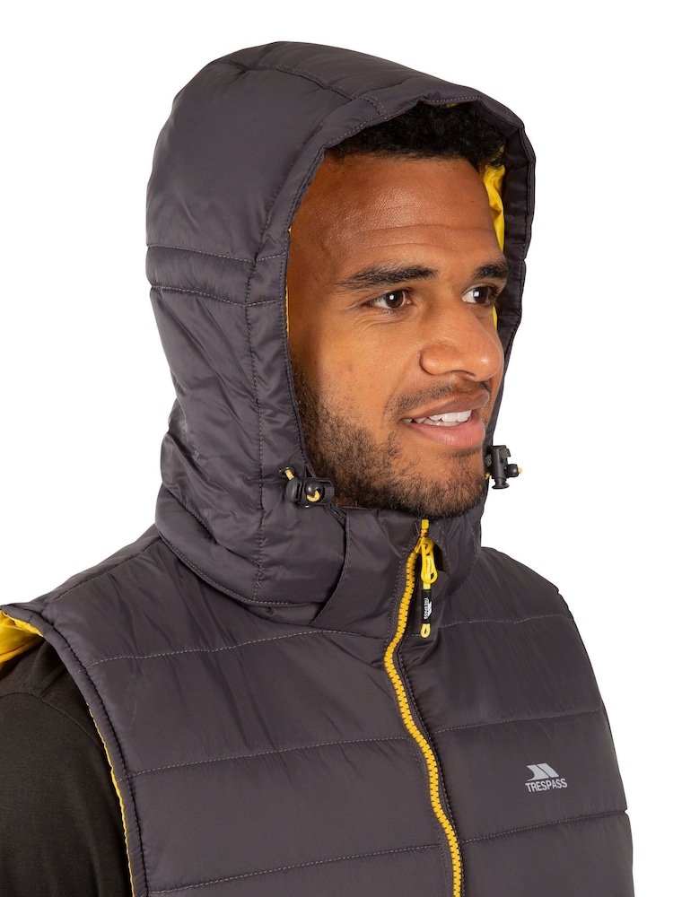 Trespass Male Grey Franklyn Padded Gilet - Image 3 of 6