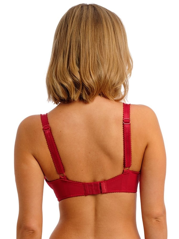 Freya Red Fascinate Underwired Balconette Bra - Image 2 of 4 Freya Red Fascinate Underwired Balconette Bra - Image 2 of 4