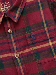 Joules Brushed Flannel Port Check Checked Shirt - Image 7 of 8