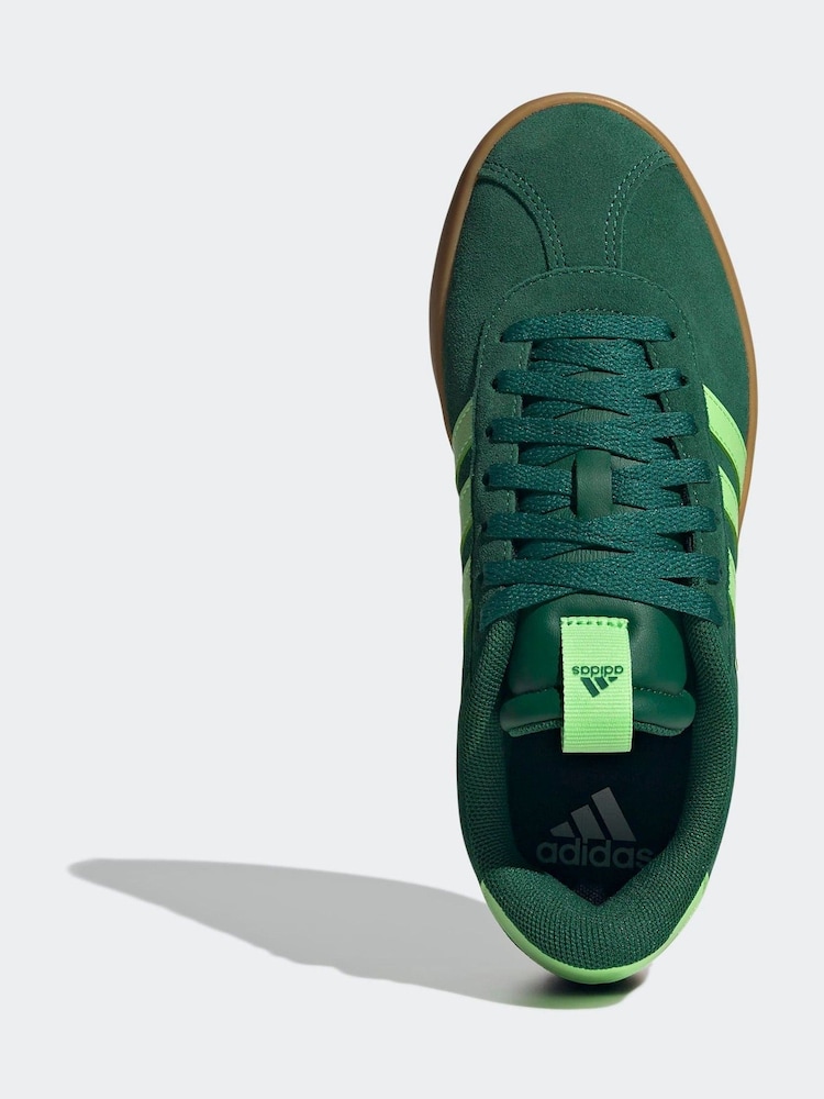 adidas Green White VL Court 3.0 Trainers - Image 8 of 8