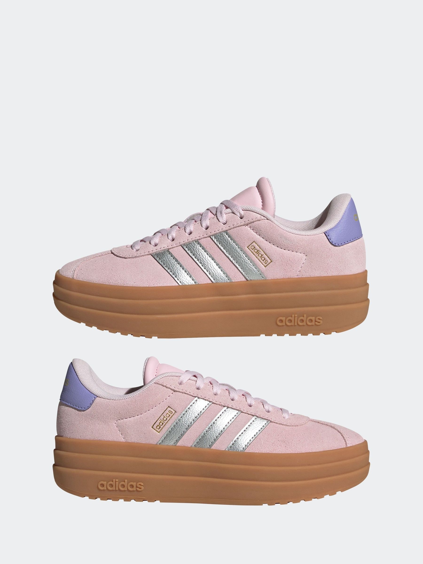 Next：日本 ピンク - adidas VL コート ボールド レース ジュニア