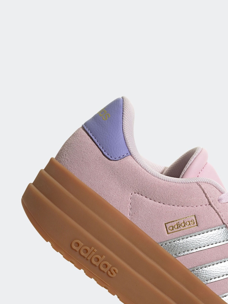 adidas Pink Vl Court Bold J Trainers - Image 9 of 9