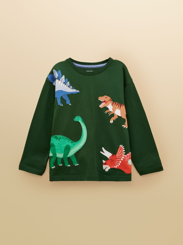 Joules Boys' Jack Green Applique Long Sleeve Top - Image 1 of 5 Joules Boys' Jack Green Applique Long Sleeve Top - Image 1 of 5
