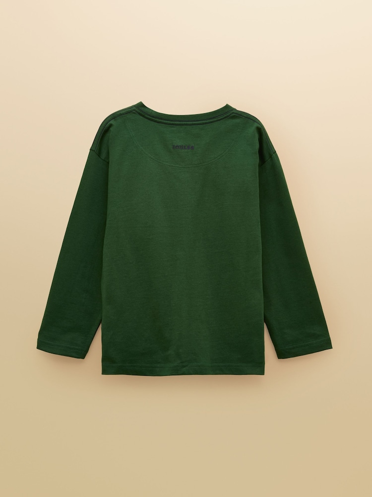 Joules Boys' Jack Green Applique Long Sleeve Top - Image 2 of 5 Joules Boys' Jack Green Applique Long Sleeve Top - Image 2 of 5