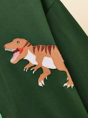 Joules Boys' Jack Green Applique Long Sleeve Top - Image 3 of 5