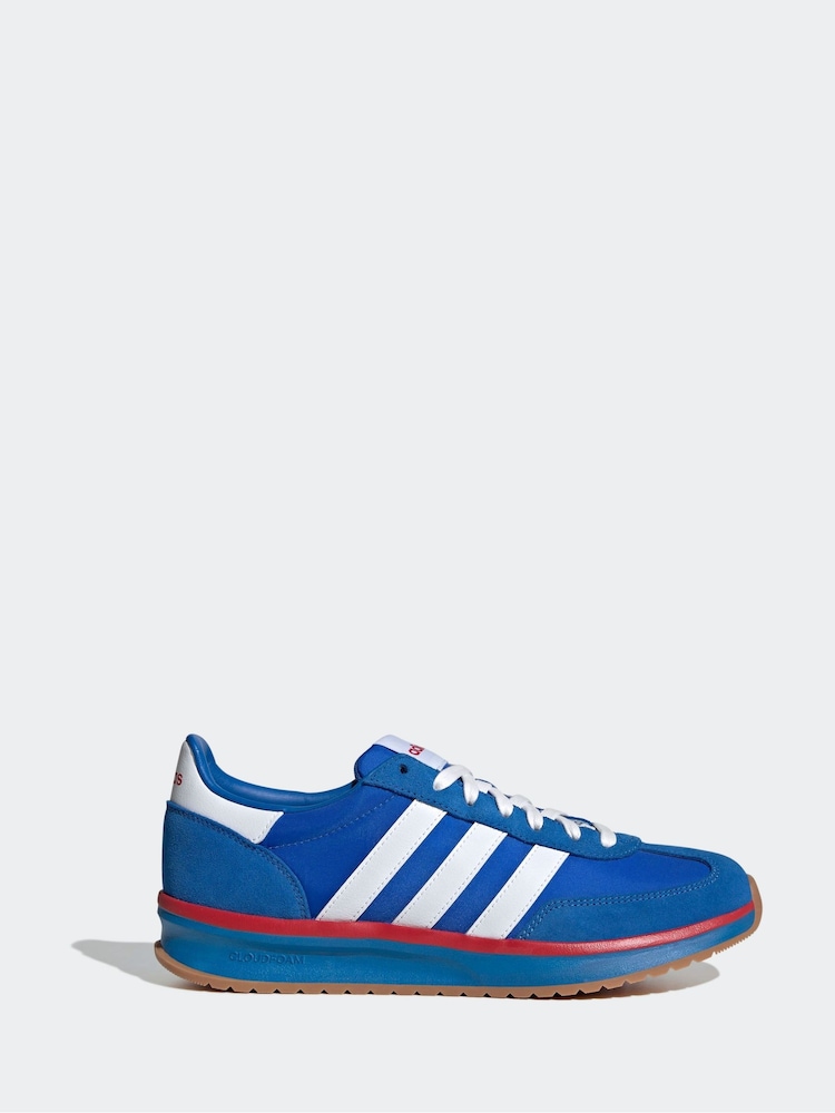 adidas Blue Chrome Run 72s Trainers - Image 1 of 8