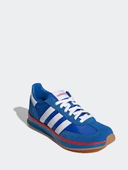 adidas Blue Chrome Run 72s Trainers - Image 10 of 15