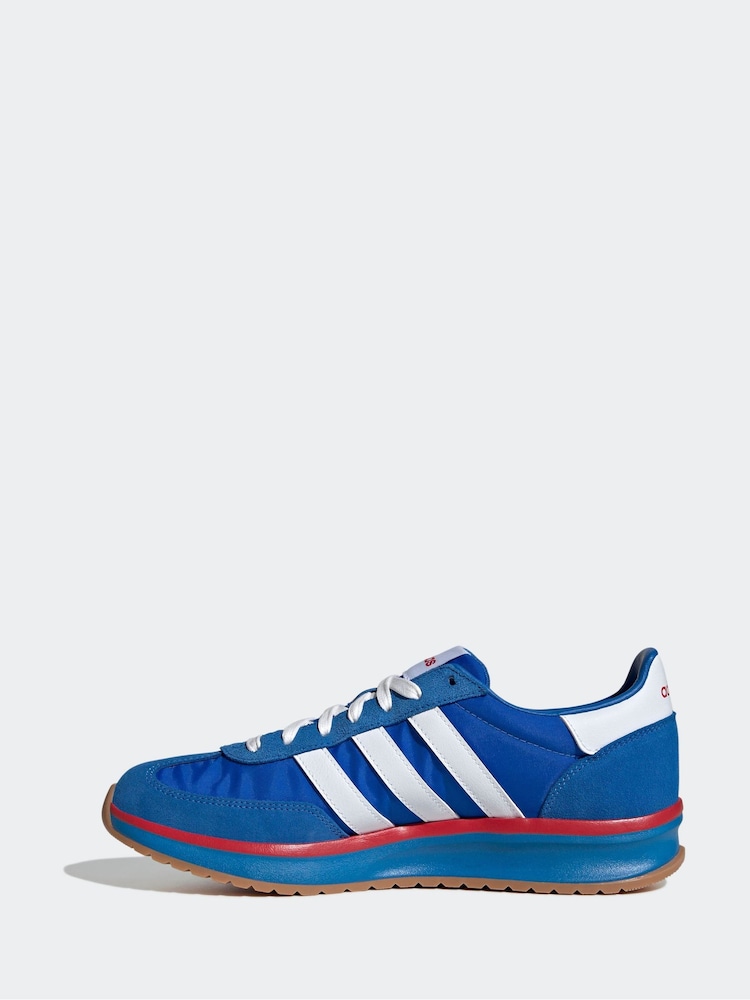 adidas Blue Chrome Run 72s Trainers - Image 2 of 8