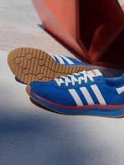 adidas Blue Chrome Run 72s Trainers - Image 3 of 8