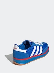adidas Blue Chrome Run 72s Trainers - Image 4 of 8
