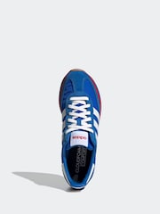 adidas Blue Chrome Run 72s Trainers - Image 5 of 8
