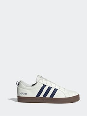 adidas White/Chrome VS Pace Trainers - Image 1 of 8