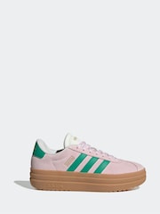 adidas Pink VL Court Bold Trainers - Image 1 of 9