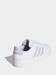 adidas White/Grey Grand Court 2.0 Trainers - Image 4 of 9