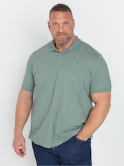 BadRhino Big & Tall Green Jersey 100% Cotton Polo Shirts 5 Pack - Image 2 of 10
