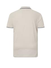 BadRhino Big & Tall Natural Pique Tip 100% Cotton Polo Shirt - Image 6 of 6