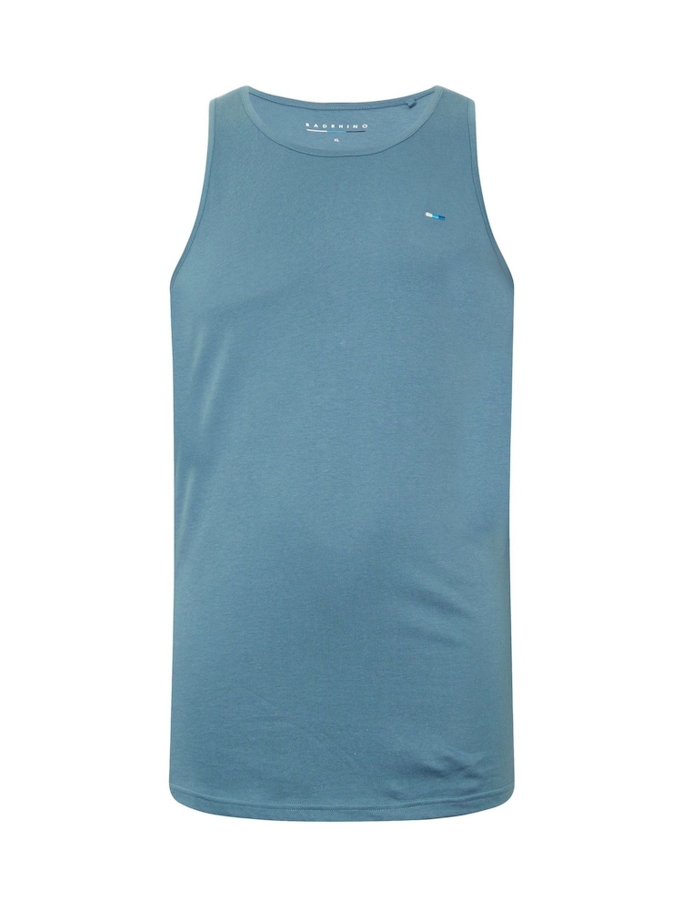 BadRhino Big & Tall Blue Plain Vest 100% Cotton Tops 3 Pack - Image 6 of 6 BadRhino Big & Tall Blue Plain Vest 100% Cotton Tops 3 Pack - Image 6 of 6