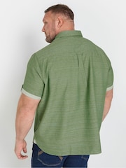BadRhino Big & Tall Green 100% Cotton Slub Shirt - Image 2 of 5