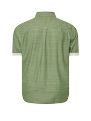 BadRhino Big & Tall Green 100% Cotton Slub Shirt - Image 5 of 5