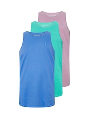 BadRhino Big & Tall Plain 100% Cotton Vests 3 Pack - صورة 5 من 8