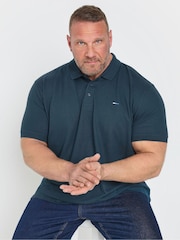 حزمة من 5 قمصان بولو سادة منسوج بخامة %100 قطن تشكيلة Big & Tall من Badrhino - صورة 2 من 10