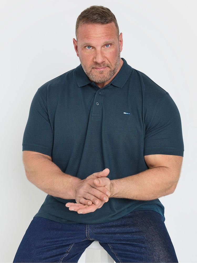 حزمة من 5 قمصان بولو سادة منسوج بخامة %100 قطن تشكيلة Big & Tall من Badrhino - صورة 2 من 10 حزمة من 5 قمصان بولو سادة منسوج بخامة %100 قطن تشكيلة Big & Tall من Badrhino - صورة 2 من 10