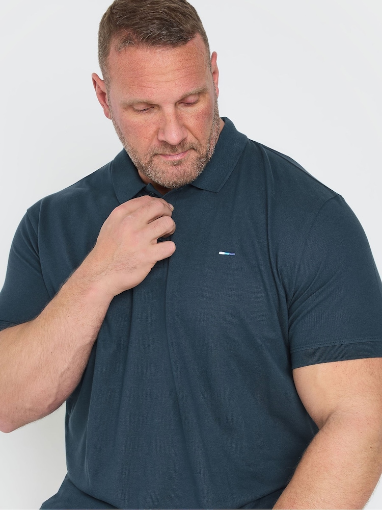 BadRhino Big & Tall Plain Pique 100% Cotton сорочки поло 5 Pack - Image 4 of 10