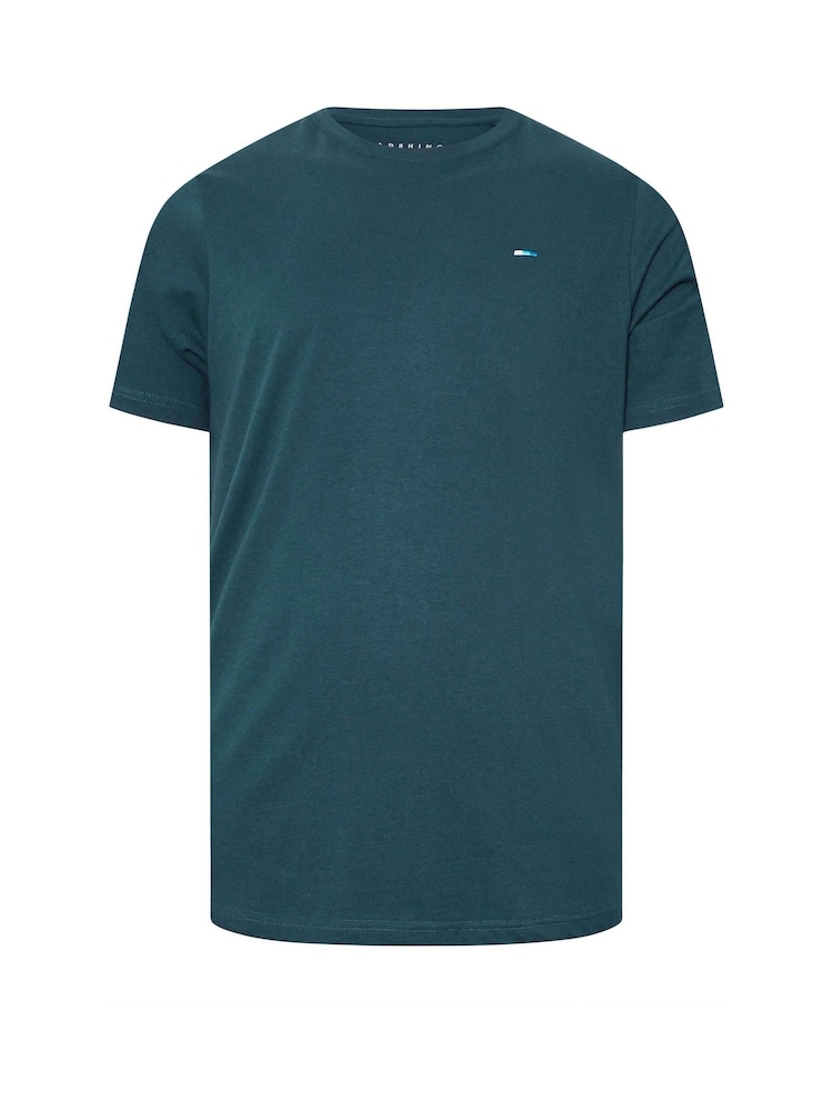 BadRhino Big & Tall Blue 100% Cotton T-Shirts 5 Pack - Image 5 of 6