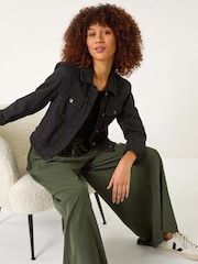 Roman Green Baby Corduroy Wide Leg 100% Cotton Trousers - Image 1 of 5