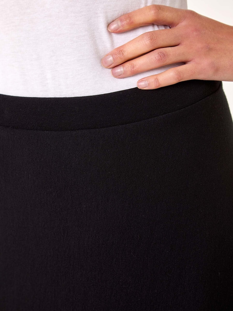 Roman Black A-Line Pull On Stretch Skirt - Image 5 of 5
