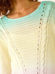 Roman Cream Ombre Stitch Knit Jumper - Image 5 of 5