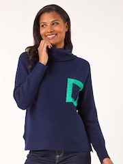 Roman Pocket Detail Knit Jumper - Bild 4 von 5