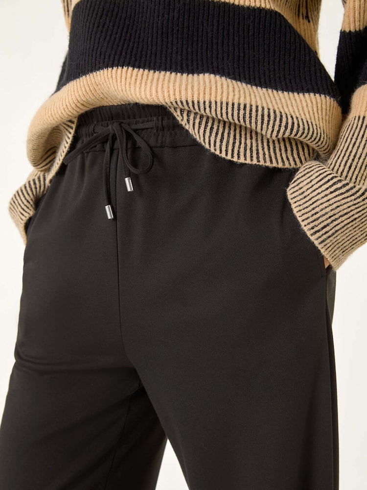 Roman Black Wide Leg Ponte Trousers - Image 5 of 5