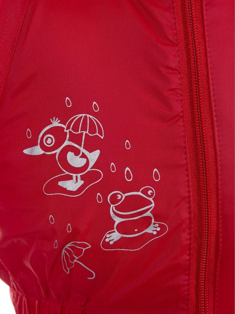 Trespass Babies Red Dripdrop Rain Suit - Image 4 of 5