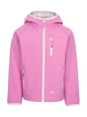 Trespass Kids Pink Kian Softshell Jacket - Image 1 of 2