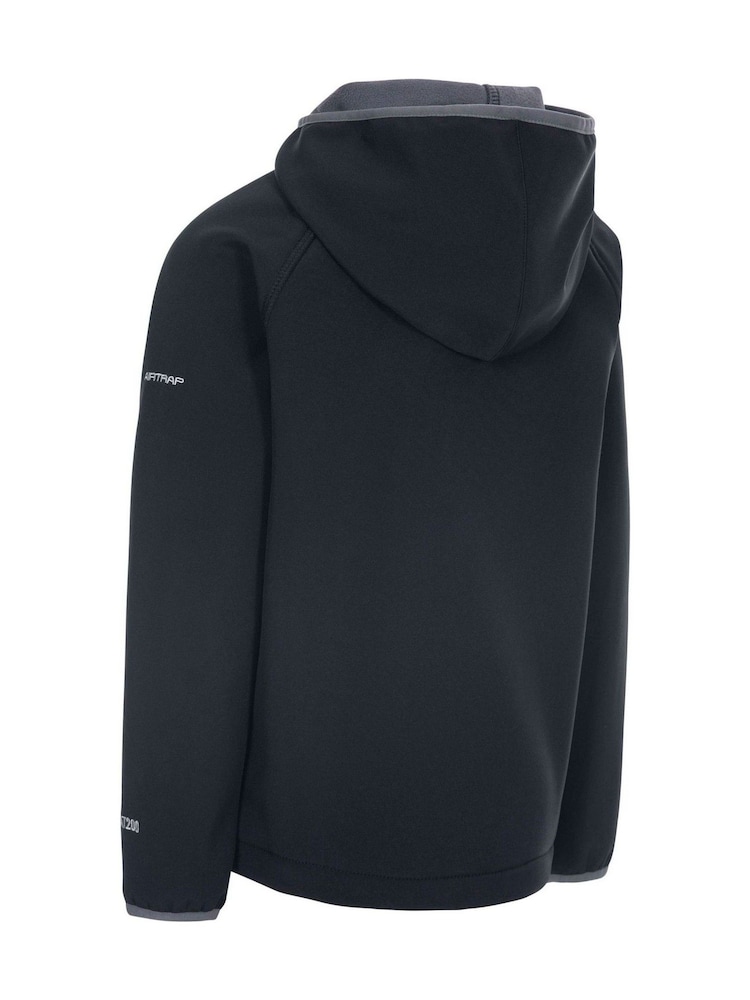 Trespass Kids Kian Softshell Black Jacket - Image 2 of 2